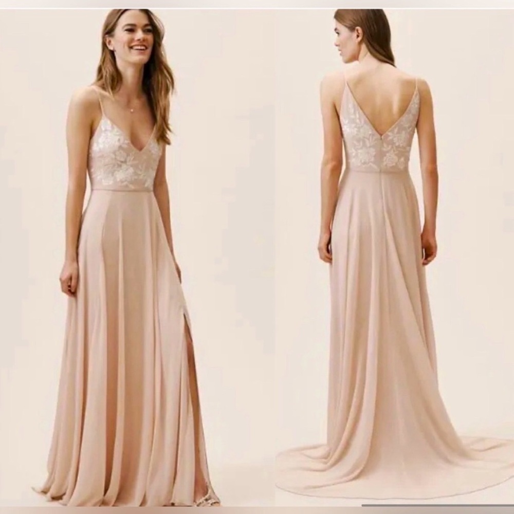 Elegant Cream Evening Gown